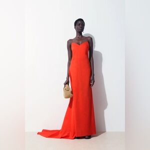 COS The V-Neck Linen Maxi Dress